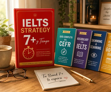 E-book IELTS Strategy 7+ con los bonos incluidos — Tu Band 7+ te espera